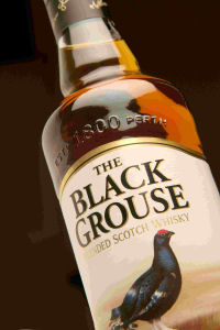 A Bottle of the Black Grouse Blended Scotch Whisky.