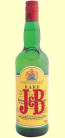 A bottle of J&B Rare Blended Scotch Whisky