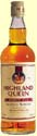 A bottle of Highland Queen Blended Whisky 