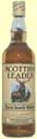 A bottle of Scottish Leader Blended Whisky 