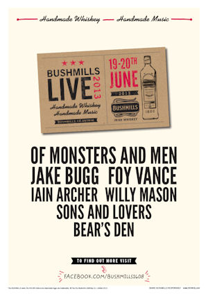 Jake Bugg to Join the Bill for Bushmill Live 2013 - 19/20th June 2013