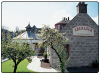 A photo of the Aberlour Scotch Whisky Distillery in Banffshire.