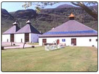 A photo of the Arran Scotch Whisky distillery.