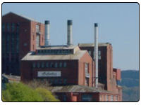 A photo of old building of Ballantine's Scotch Whisky Distillery 
