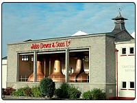 A view of Craigellachie Scotch Whisky Distillery run by John Dewar and Sons