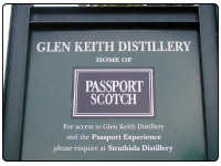 Signpost for the Glen Kieth Distillery