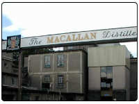 A photo a The Macallan Whisky Distillery in the Speyside region of Scotland