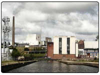 The view towards the Port Dundas Grain Distillery