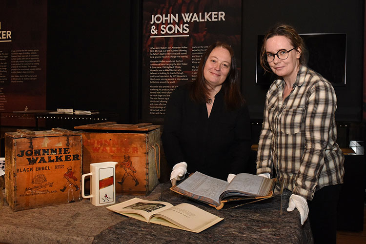 Rare Johnnie Walker historical 'crown jewels' displayed for first time: Kilmarnock museum hosts unique display on roots of the Scotch whisky brand