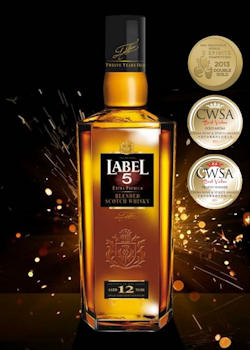 Leading Blended Scotch Whisky LABEL 5 receives gold medals at international competitions! - 3rd July, 2013