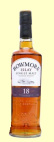 A bottle of Bowmore 18 Year Old Single Malt Whisky