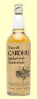 A bottle of Cardhu 12 Year Old Single Malt Whisky