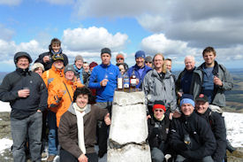 Revellers will go to great lengths to get tickets for the Spirit of Speyside Whisky Festival…and this group of visitors from the 2013 went to great heights by climbing to the top of Ben Rinnes to enjoy a guided walk, dram and stunning scenery.