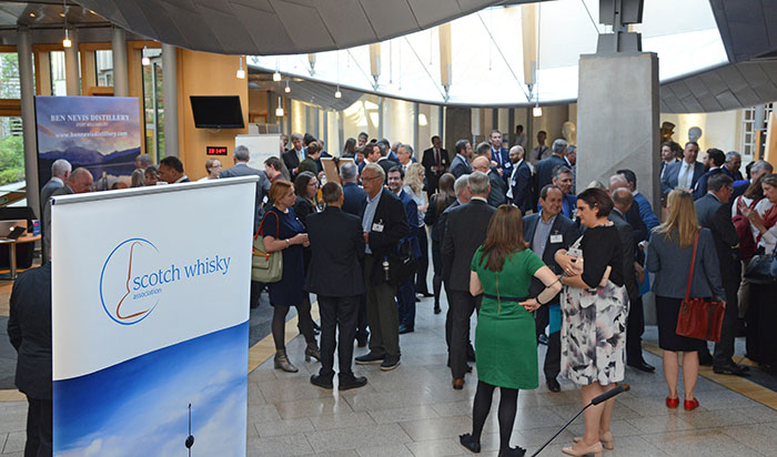 A reception at the Scottish Parliament on 4th September, MSPs joined the industry to celebrate the success story Scotch Whisky