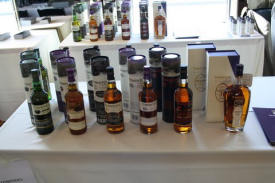 A selection of whiskies at one of the previous show - Whiskies of the World Expo