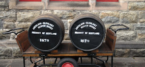 Barrells outside the Aberlour Shop