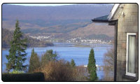 View from the side of St Anthonys Bed and Breakfast looking over Loch Linnhe