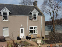 A view of the outside of the cottage in Keith
