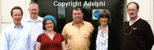 Left to right:Alex Bruce, Gordon Hamilton, Antonia Bruce, Keith Falconer,Liz Macdonald, Donald Houston