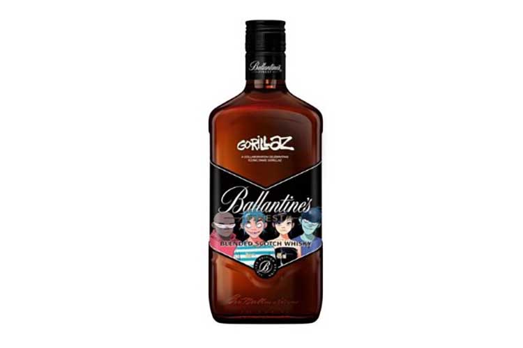 Ballantine’s Unveils Limited-Edition Gorillaz Bottle Featuring Never-Before-Seen Artwork