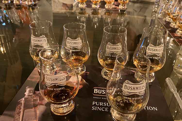 Photos whiskey tasting at Bushmills Distillery
