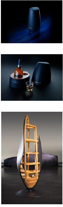 Three expressions of Chivas 18 by Pininfarina - Limited Edition 1 and 2, and Chivas 18 Mascherone by Pininfarina