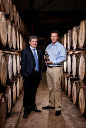 Ballantine’s Master Blender Sandy Hyslop and the 2010 Ballantine’s Championship winner Marcus Fraser