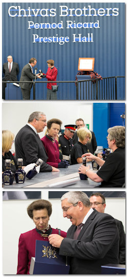 The Princess Royal Opens New Bottling Facility at Chivas Brothers Paisley