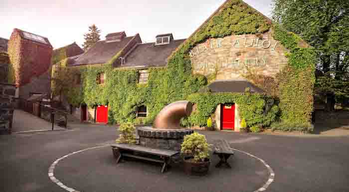 A photo of the Blair Athol Distillery in Pitlochry 