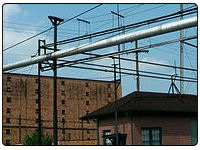 A photo of the Buffalo Trace Distillery in Frankfort, Kentucky