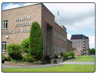 A photo of the Deanston Distillery in Perthshire