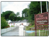 A photo of the Edradour Distillery in Perthshire