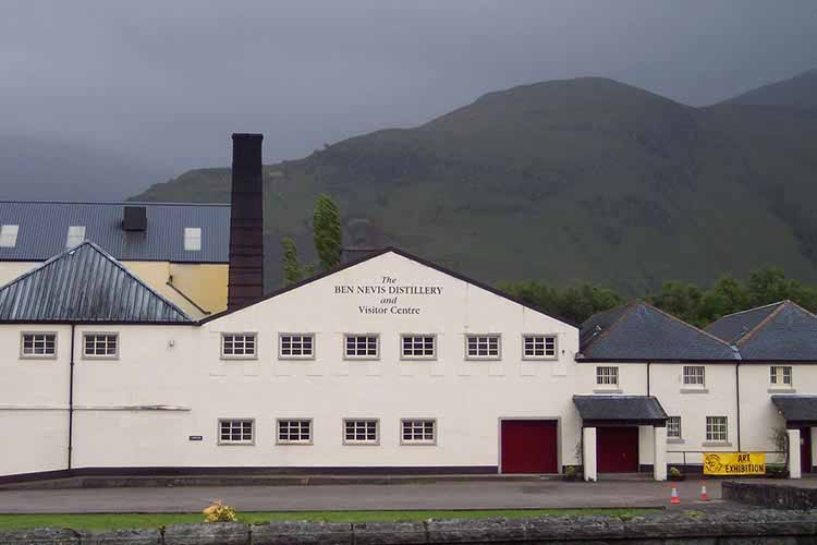 A photo of the Ben Nevis Scotch Whisky Distillery in Fort William