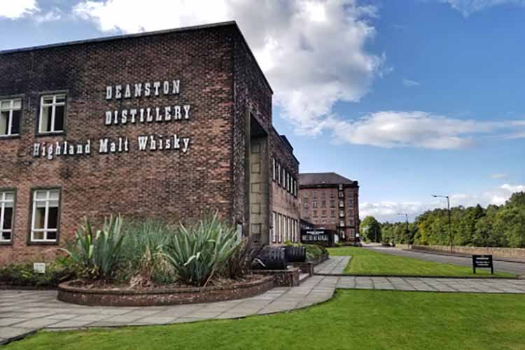 A photo of the Deanston Distillery in Perthshire