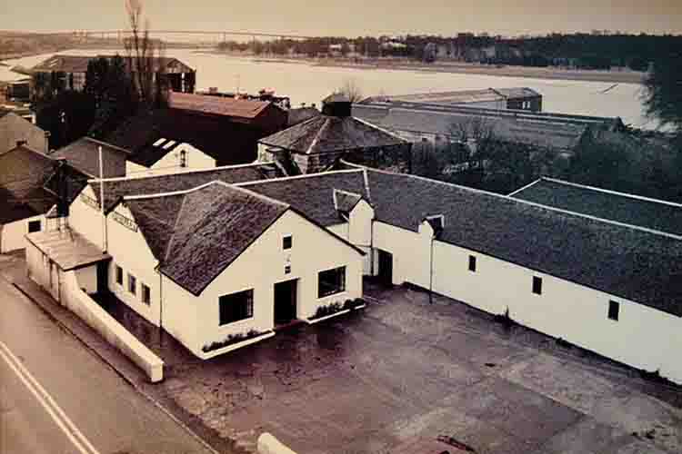 Littlemill Whisky Distillery on the banks of the River Clyde
