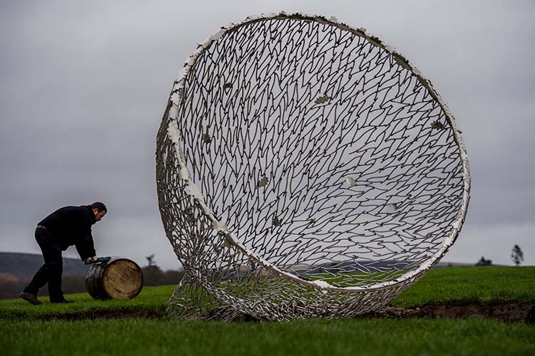 Fettercairn Whisky: New Land Sculpture Marks Replanting Of Ancient Scottish Forest. 'FOREST FLOW' expresses a bold and responsible future for enlightened whisky making 