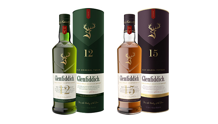 Glenfiddich Elevates Flagship Range With Sophisticated Redesign for 12 and 15 year old bottles.