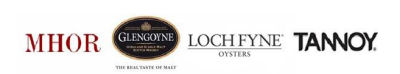 MHOR, Glengoyne, Loch Fyne and Tannoy logos