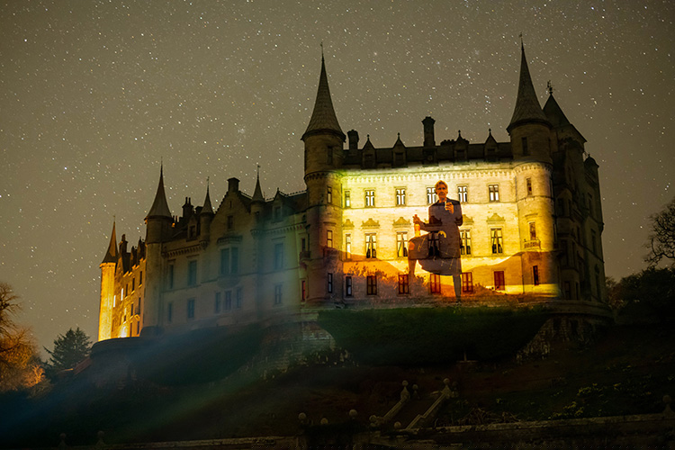 WATCH VIDEO: Hollywood Star lights up iconic Highland landmarks to mark the latest episode: