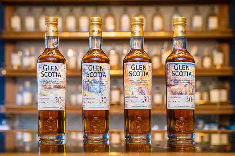 Glen Scotia unveils new 30 Year Old with stunning collection of packaging designs from artist, Alice Angus