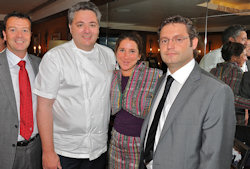 Scott Dickson, UK Brand Manager Maxxium, Richard Corrigan of Corrigan’s Mayfair, Catherine Gazzoli, CEO of Slow Food UK, Gerry Tosh, Ambassador of Highland Park