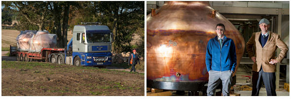 Kingsbarns Distillery Welcomes Copper Pot Stills | Wemyss Malts | 4th October, 2014