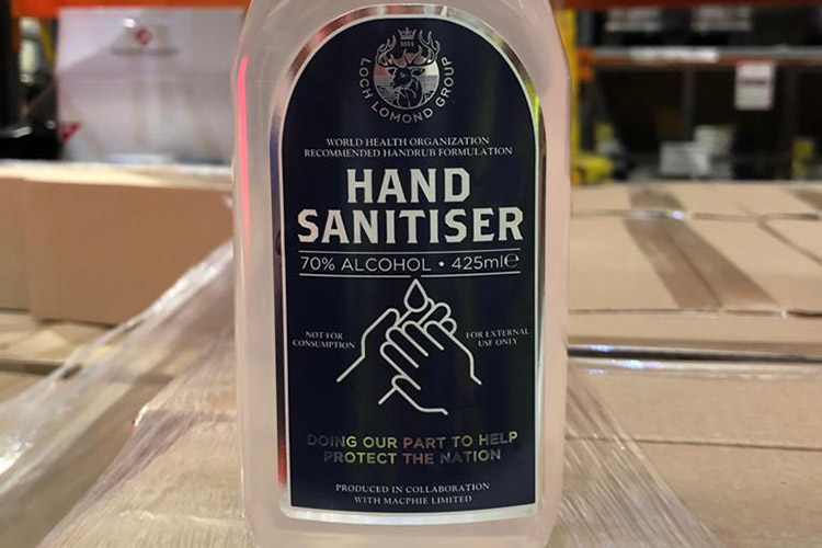 The Loch Lomond Group Set To Donate Thousands Of Bottles Of Hand Sanitiser